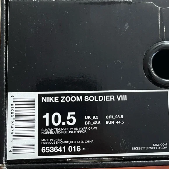 Nike Zoom Soldier VIII. Size 10.5 - Picture 5 of 7
